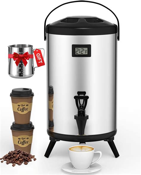 Amazon Insulated Beverage Dispenser 2 Gallon Hot Drink Dispenser With 304 Stainless Steel