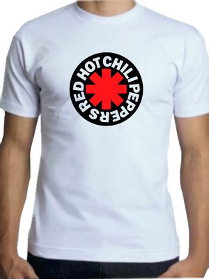 Camiseta Branca Da Banda Red Hot Chili Peppers Compre Produtos Personalizados No Elo