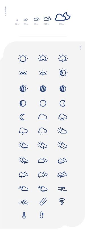 Weather Icons Pack - Sketch Icons - Download Sketch Resource