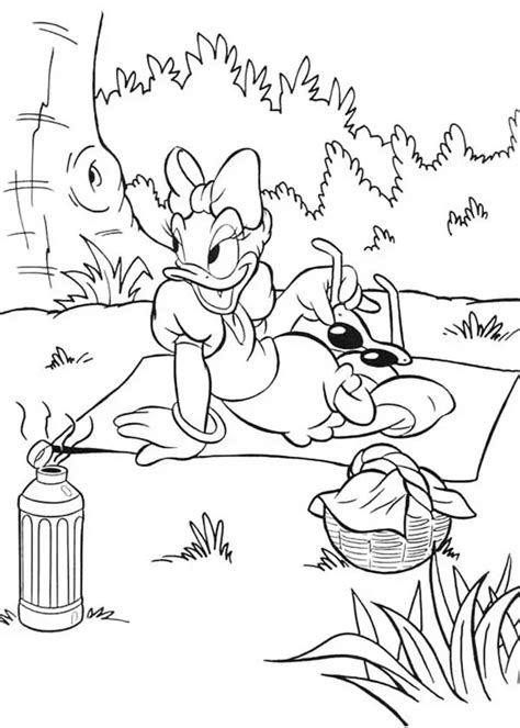 Princess Daisy Duck Coloring Page Princess Daisy Duck Coloring Page