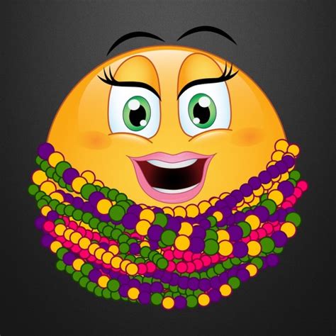 Mardi Gras Emoji Stickers by Emoji World