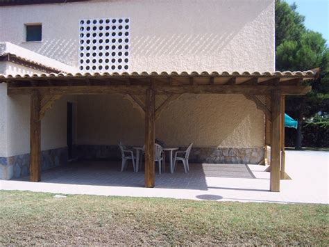 Pérgola Adosada A Pared Casasenmadera