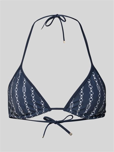 Tommy Hilfiger Bikini Oberteil Mit Neckholder Tr Ger Marine Online Kaufen