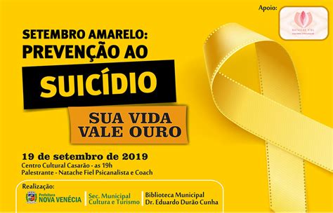 Biblioteca De Nova Venécia Realiza Palestra Sobre Prevenção Ao Suicídio