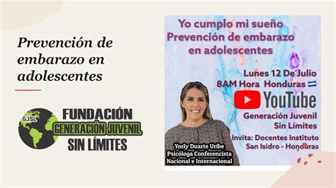 Prevención De Embarazo En Adolescentes Honduras Youtube