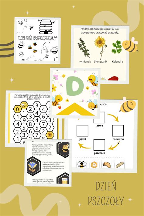 Dzień Pszczoły kolorowanka a4 i XXL infografiki dostępne dwa