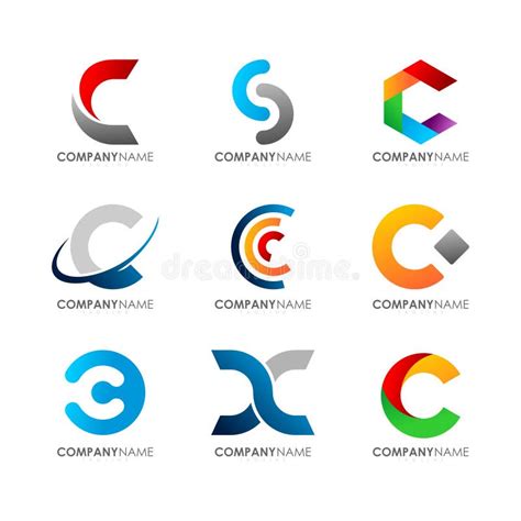 Modern C logo stock vector. Illustration of geometric - 100479760