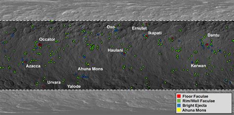 Map of Ceres' Bright Spots | NASA Solar System Exploration