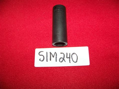 Snap-on Deep 1/2 Drive Deepwell Impact Socket Sim240 3/4" Usa - New for ...