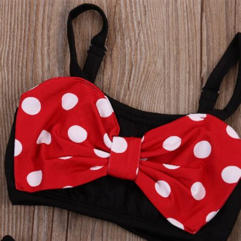 Swim Minnie Mouse Girls Bikini Swimsuit Poshmark