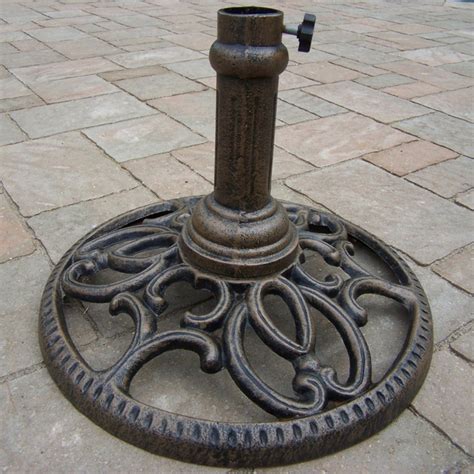 Round Cast Iron Umbrella Stand w Sleeve (Antique Bronze) - Walmart.com ...