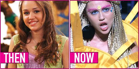 Hannah Montana Miley Cyrus Then And Now