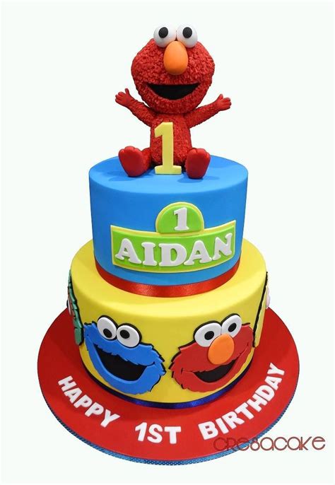 Sesame Street Birthday Cake | 1st birthday cakes, Sesame street ...