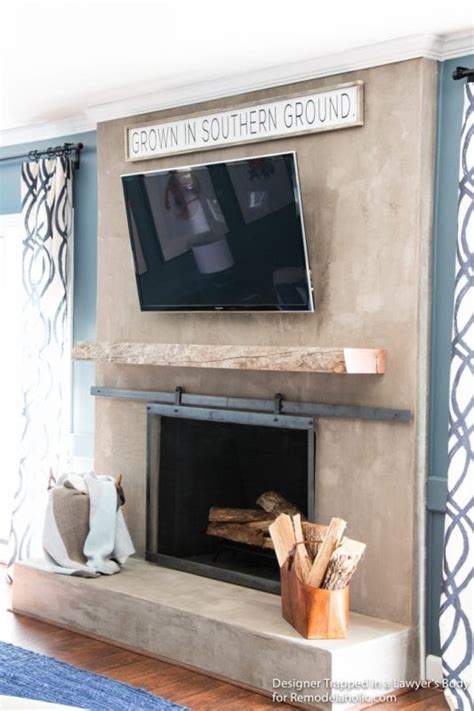 Remodelaholic How To Install A Wood Mantel On A Masonry Fireplace