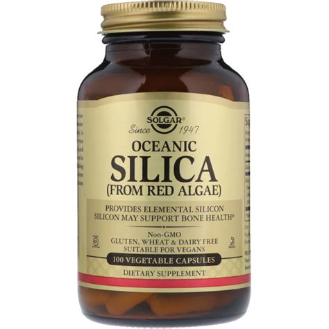 Solgar Oceanic Silica from Red Algae 100 капсул (кремний)