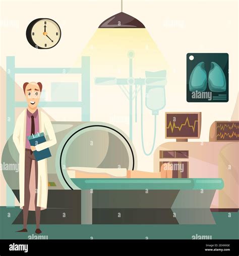 Defeat Cancer Orthogonal Medical Background Poster With Oncologist