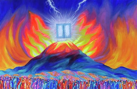 Revelation On Mount Sinai Painting By Leon Zernitsky Pixels