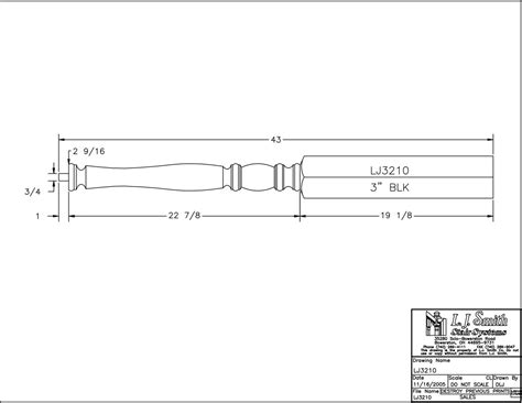 Ljp 3210 Challis 3 X 43 Shortest Utility Newel