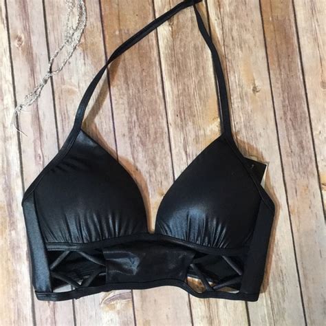 Kenneth Cole Swim Nwt Kenneth Cole Womens Metallic Bikini Top Poshmark