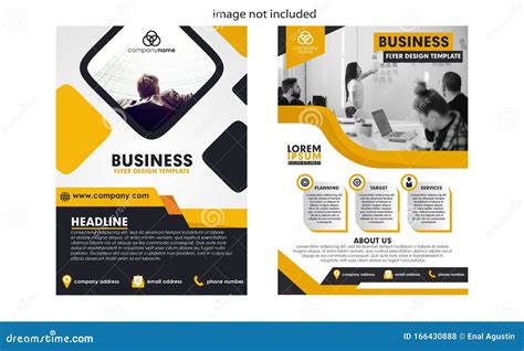 Business Flyer Design Vector Template Stock Vector Illustration Of