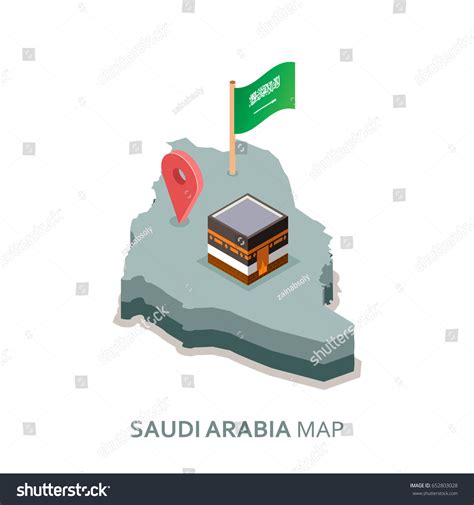 Saudi Arabia Isometric Map Vector Có Sẵn Miễn Phí Bản Quyền 652803028 Shutterstock