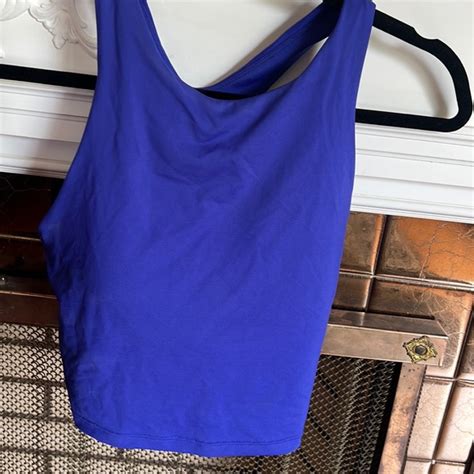 Athleta Swim Athleta Conscious Crop Bikini Top Royal Blue Poshmark