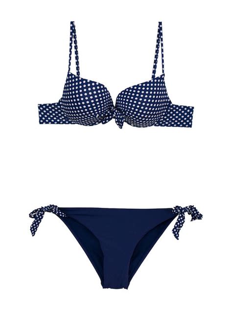 Famous Shoes Set Bikini Animal Print Τριγωνάκι CP20289 DARK BLUE