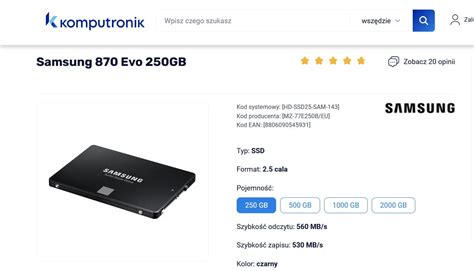 Dysk SSD w dobrej cenie. Sprawdź ten model Samsunga