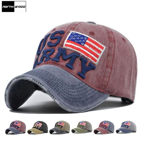 Купить Бейсбольные кепки NORTHWOOD армии США с вышивкой, шляпы Snapback ...