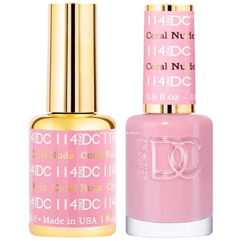 Dnd Dc Duo Gel Nail Polish Set Coral Nude X Ml Nail Polish Direct