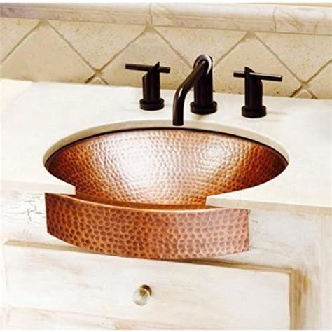 Monarch Abode In Hand Hammered Skirted Vessel Bathroom Sink In Pure