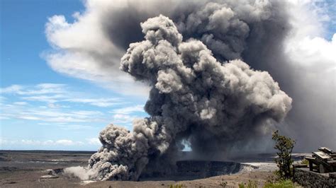 Explosive Eruption At Kilauea Summit Sends Ash Feet Into Sky