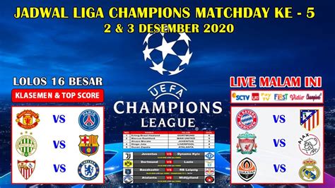 Liga Champion Malam Ini Newstempo