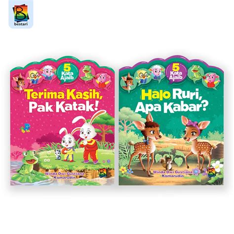 jual buku cerita anak bergambar seri  kata ajaib halo terima kasih