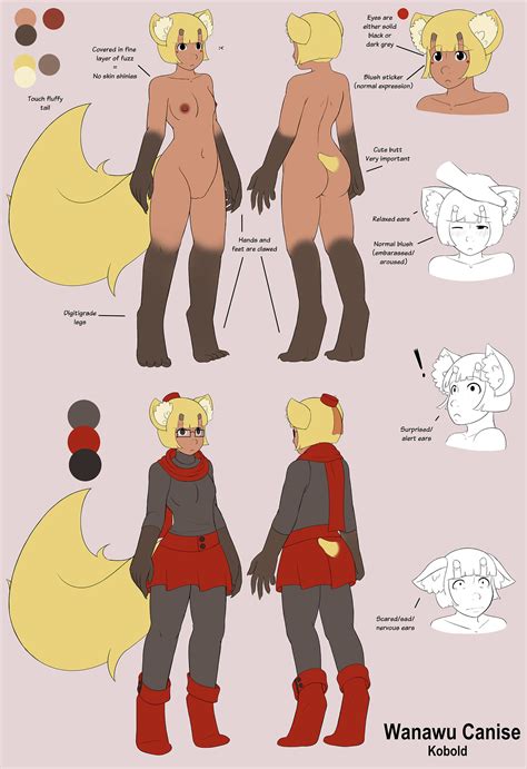Wanawu Reference Sheet By Superllama Hentai Foundry