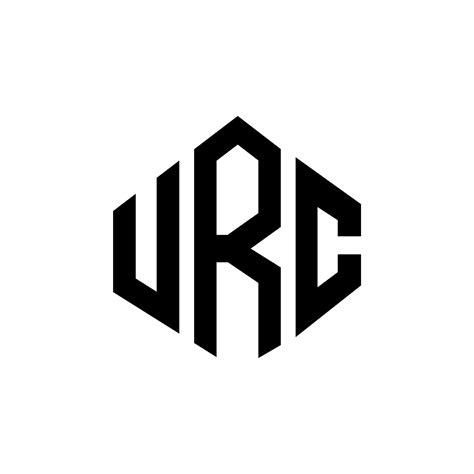 URC letter logo design with polygon shape. URC polygon and cube shape ...