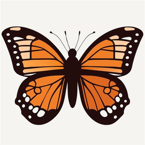 Premium Vector Monarch Butterfly In Artistic Graphics