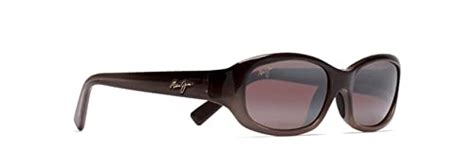 Maui Jim Women S Punchbowl Polarized Rectangular Sunglasses Chocolate Fade Maui Rose® Small