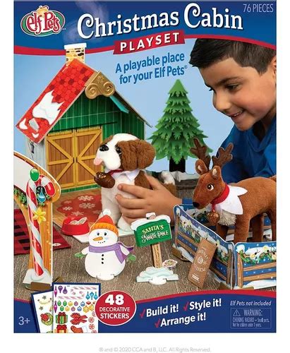 The Elf On The Shelf Pets Christmas Cabin Set De Juego S Envío gratis