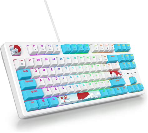 Amazon XVX Womier K87 Mechanical Gaming Keyboard Gateron Switch 60 Percent Hot Swappable