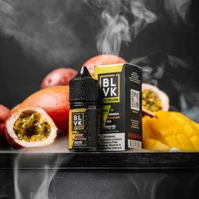 Mango Passion Ice Blvk N Yellow Salt Series Ml Mg Vape Bazaar