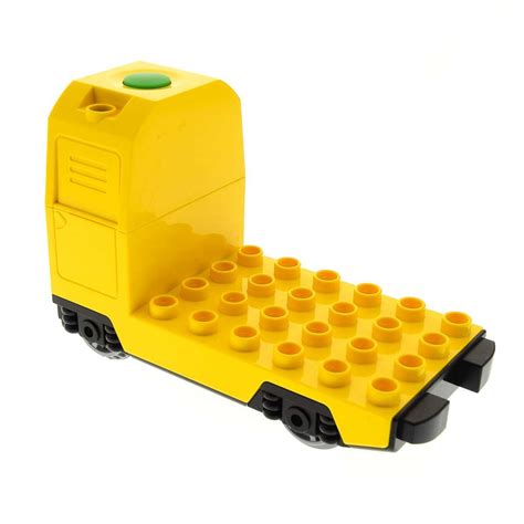 1 X Lego Duplo Elektrische Eisenbahn E Lok Gelb Güter Passagier Zug