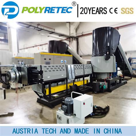 Waste Plastic Pp Pe Film Single Two Extruder Granulation Waste Plastic