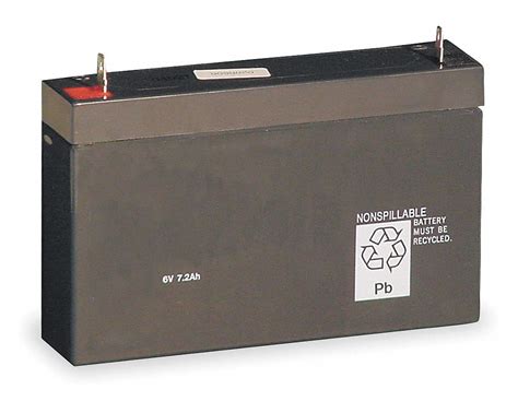 Lithonia Lighting 6v 6 5 Ah Sealed Lead Acid Battery 4pg76 Elb 0607 Grainger