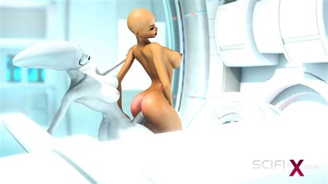 A Sexy Horny Girl Gets Fucked By Alien Dickgirl In The Sci Fi Lab Shemale Porn XHamster