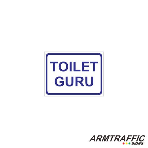 Jual Sign Tanda Arah Petunjuk Rambu Toilet Guru Toilet Murid X Cm