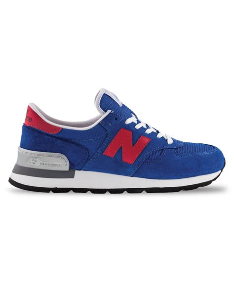 New Balance Royal Blue Suede 990 Sneakers Made In Usa In Blue For Men