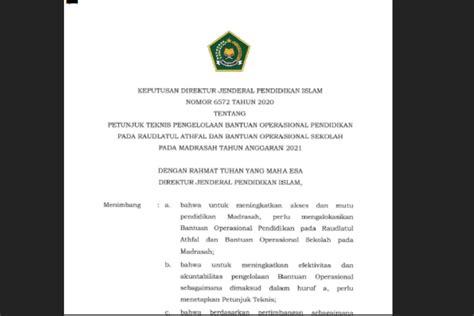 Link Download Juknis Bos Madrasah Tahun 2023 Pdf Lengkap Terbaru Di