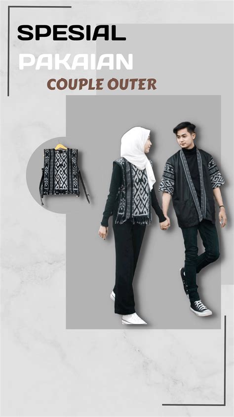 Couple Tenun Rompi And Cardigan Couple Tenun Modern Couple Baju Tenun Unik Baju Tenun Couple