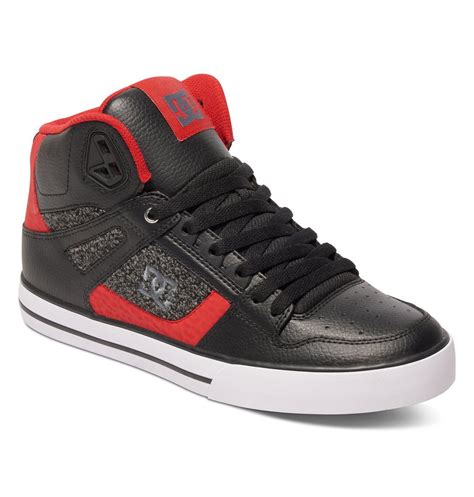 Dc Men S Spartan High Wc Skate Sneakers Black Leather 8 D